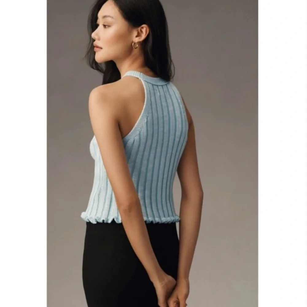 Pilcro Halter Ribbed Sweater Tank - Picture 2 of 6